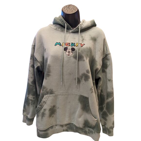 Disney Mickey Mouse Hoodie Sweatshirt Women Medium Cozy Pullover Kangaroo Pocket - Picture 7 of 11